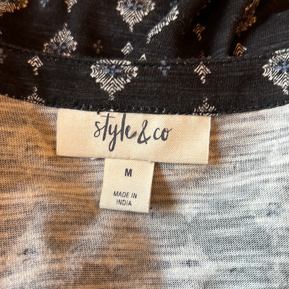 Style & Co Patterned Top - Picture 5 of 7